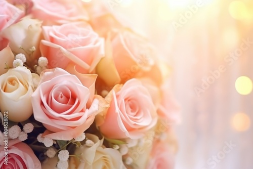 bouquet of pink roses