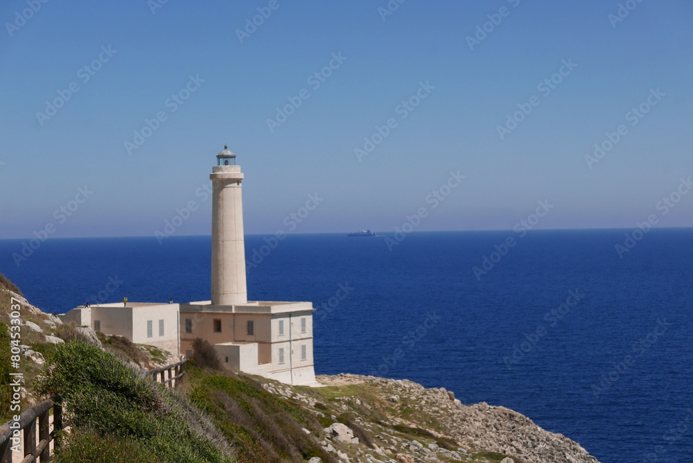 Palascia lighthouse in Salento, Italy