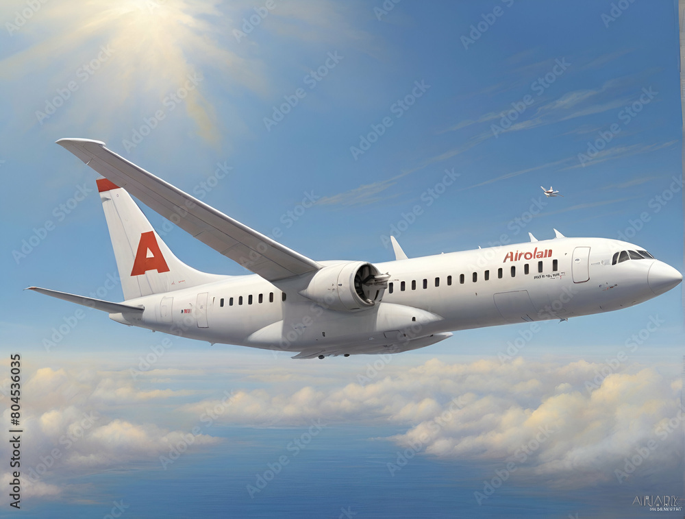 Fototapeta premium airplane in the sky