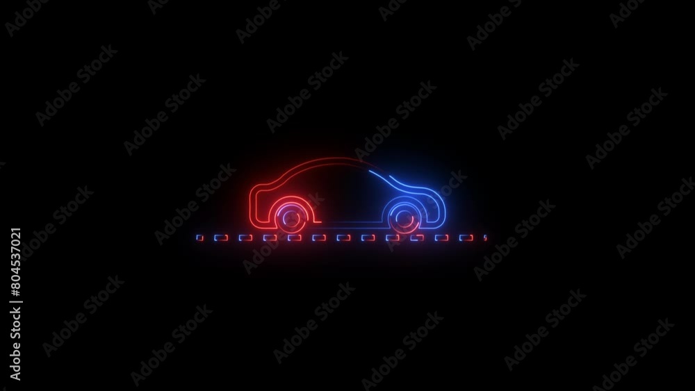 car travel concept icon animation on the background car travel concept icon animation on the background