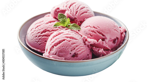 Creamy Strawberry Ice Cream Delight on Transparent Background  Perfect Summer Treat with Fresh Fruit  High Quality Dairy Product for Indulgent Dessert Photography