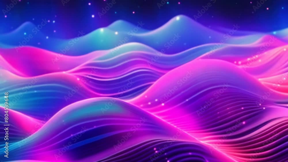 A mesmerizing abstract flowing neon wave background in a glitch art style, with distorted pixels and vibrant colors. A mesmerizing abstract flowing neon wave background in a glitch art style, with distorted pixels and vibrant colors.