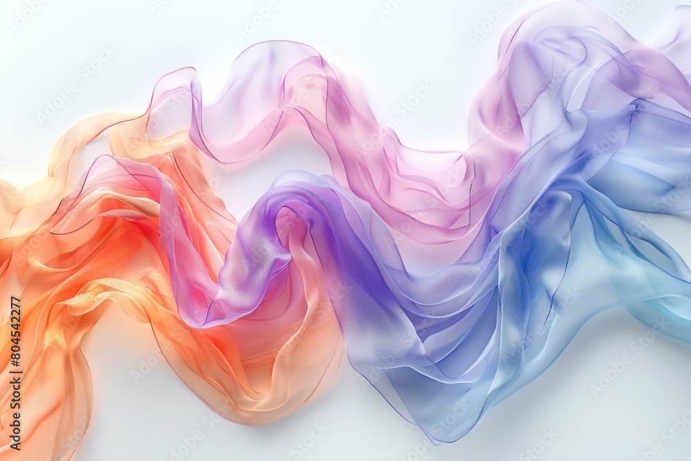 A colorful piece of fabric with a rainbow pattern A colorful piece of fabric with a rainbow pattern