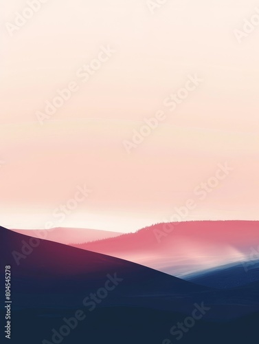 Mesmerizing Minimalist Gradient Landscape for Modern Poster Design