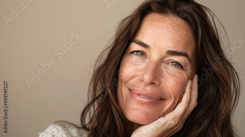 Portrait of a Smiling Mature Woman photo