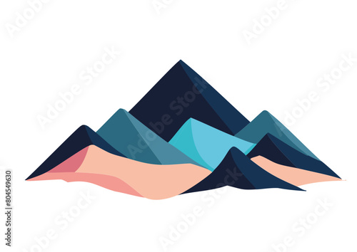 montagne de plusieurs couleurs 