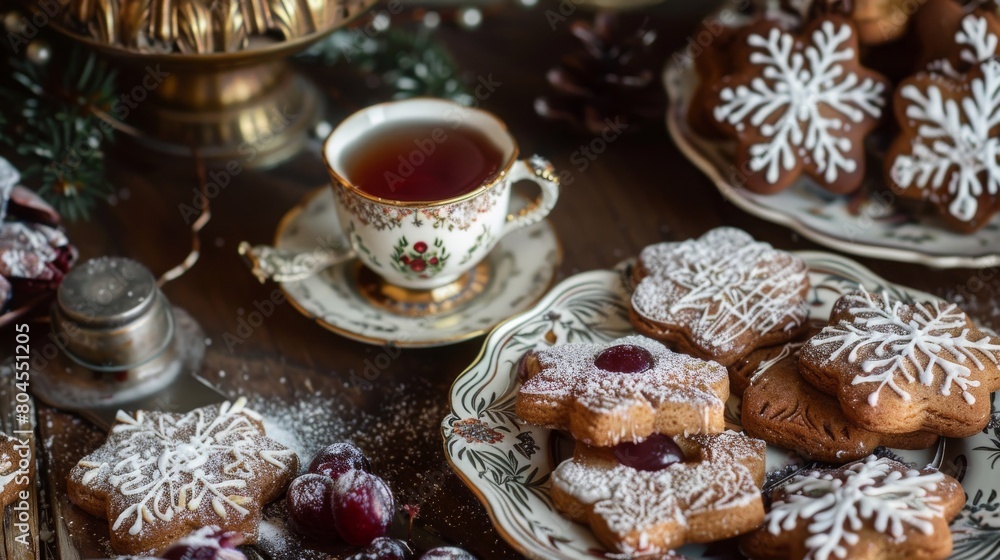 christmas cookies and tea christmas cookies and tea