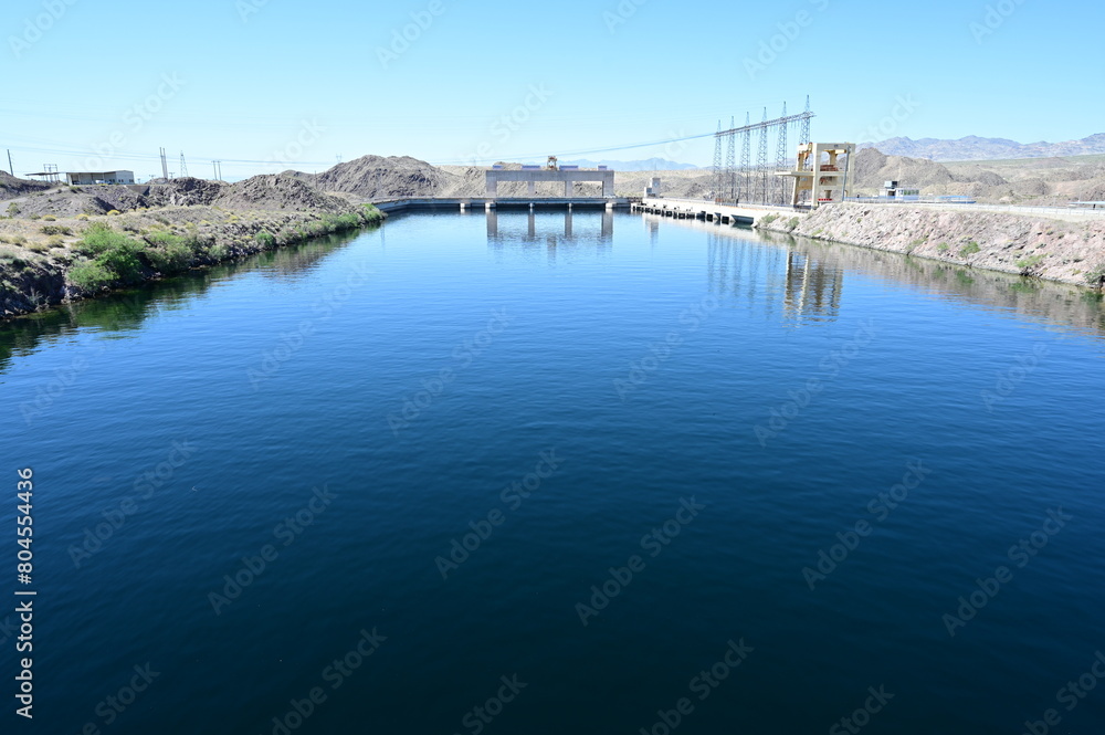 Davis Dam on the border of Nevada and Arizona.