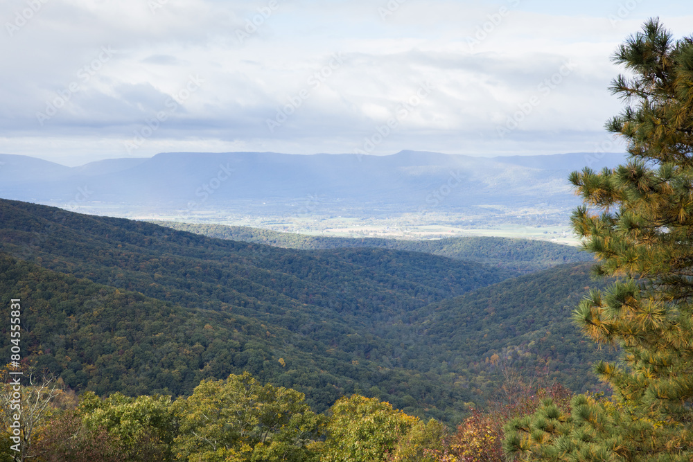Autumn morning in the mountins