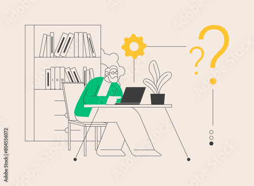 Low-technical communication abstract concept vector illustration.