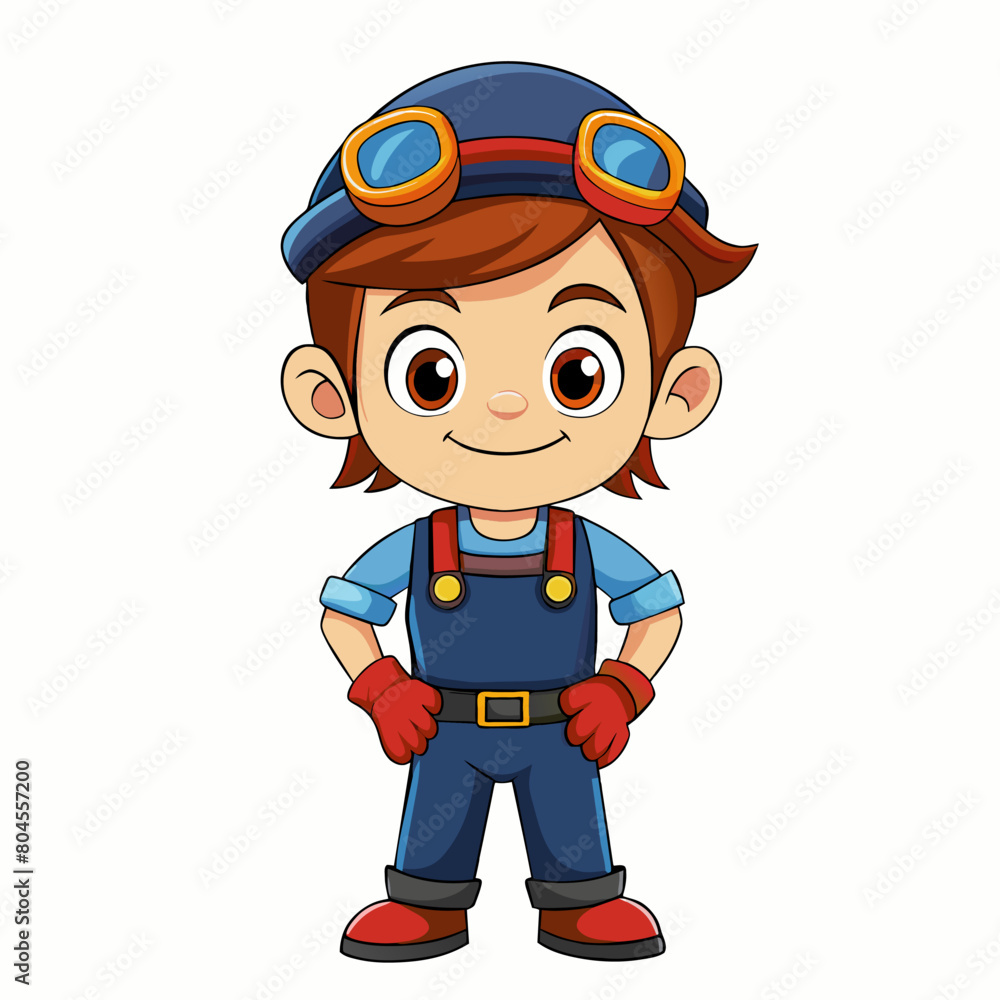 cartoon mechanic illustration cartoon mechanic illustration