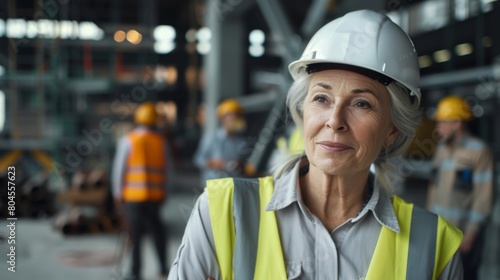 The Confident Female Engineer Smiling