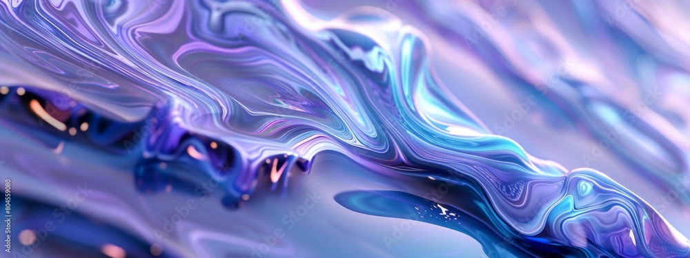 3D render of an abstract background with blue and purple colors, close up macro view of liquid flowing on a white surface, highly detailed in the style of an abstract artist. 3D render of an abstract background with blue and purple colors, close up macro view of liquid flowing on a white surface, highly detailed in the style of an abstract artist.