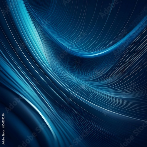 Abstract flowing light wave blue soft technology digital background