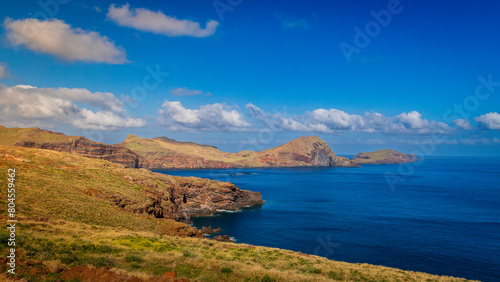 view of the eastern side of Madeira island and the Atlantic ocean