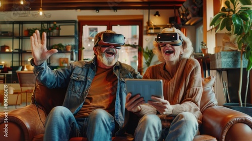 Seniors Enjoying Virtual Reality