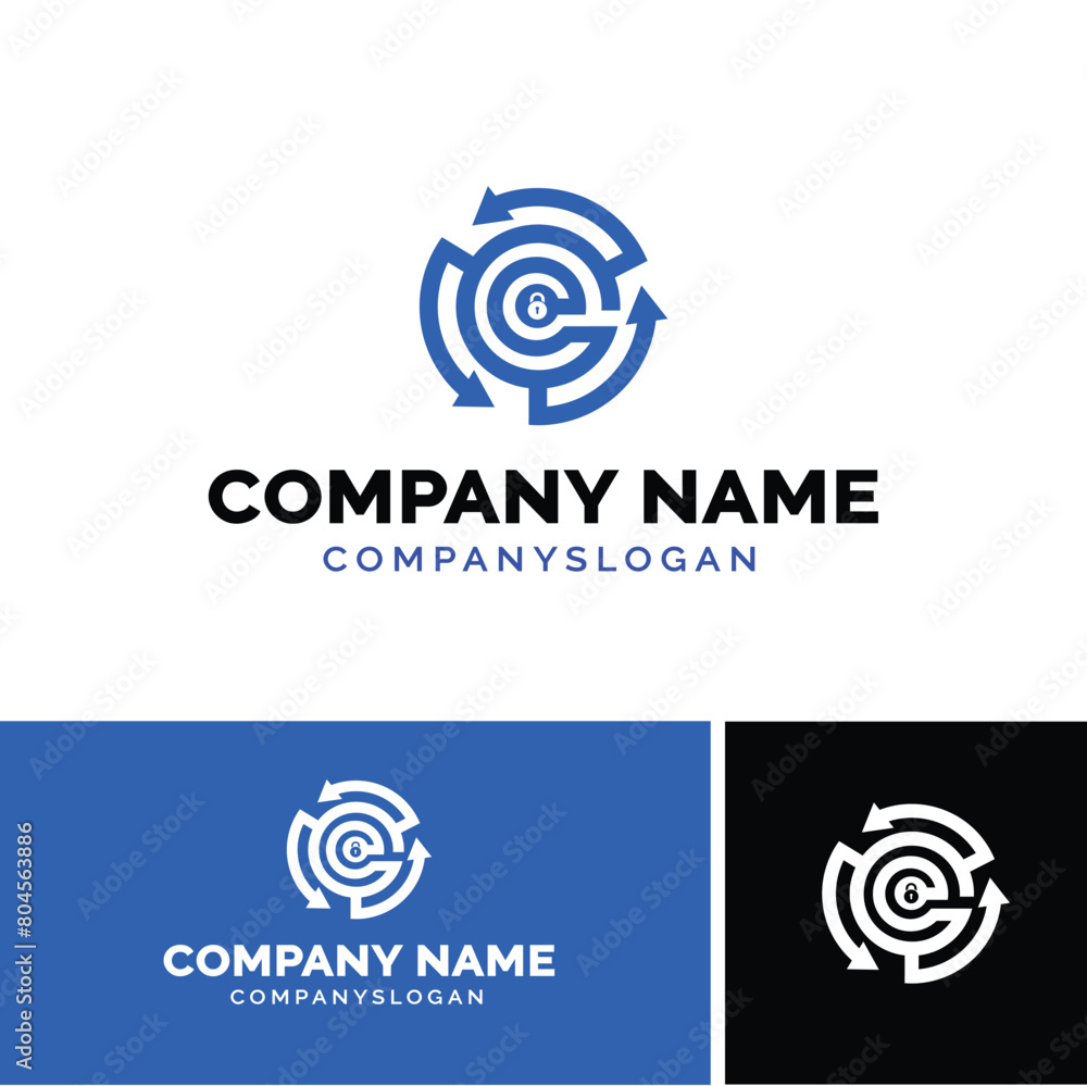 Arrow security logo design, vector logo design Arrow security logo design, vector logo design