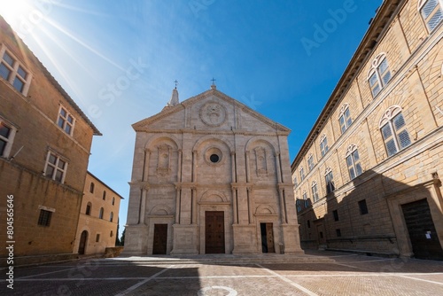 Sunny Day at the Concattedrale di Santa Maria Assunta, also Pienza Cathedral