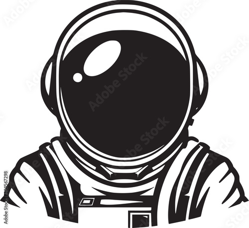 Astronaut hand drawn cartoon design