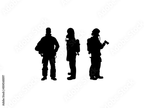 firefighter silhouette.