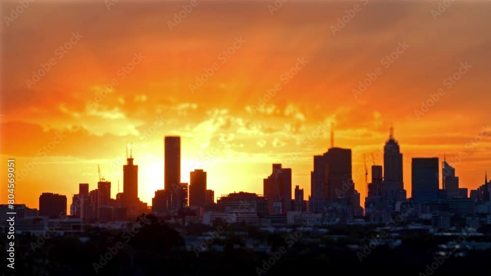 Melbourne Australia Sunset Timelapse Melbourne Australia Sunset Timelapse
