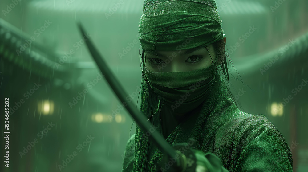 A formidable samurai warrior. A formidable samurai warrior.