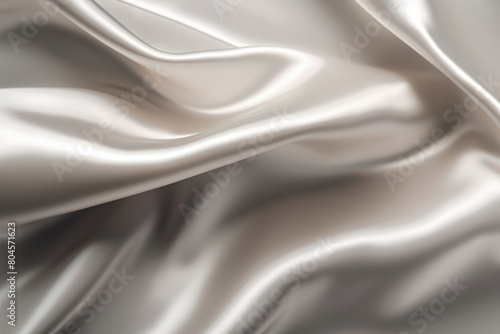 creamy silk fabric with a smooth texture, creating an elegant backdrop with a soft, shimmering glow