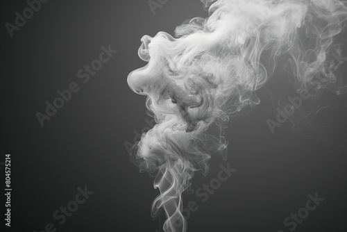 Gray cigarette smoke. photo