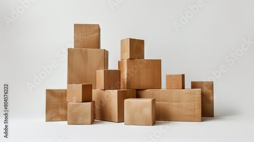 stacked cardboard packing designs box © indra