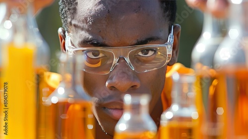 Scientist conducting research wide image ideal for banners, ads, and promotional materials