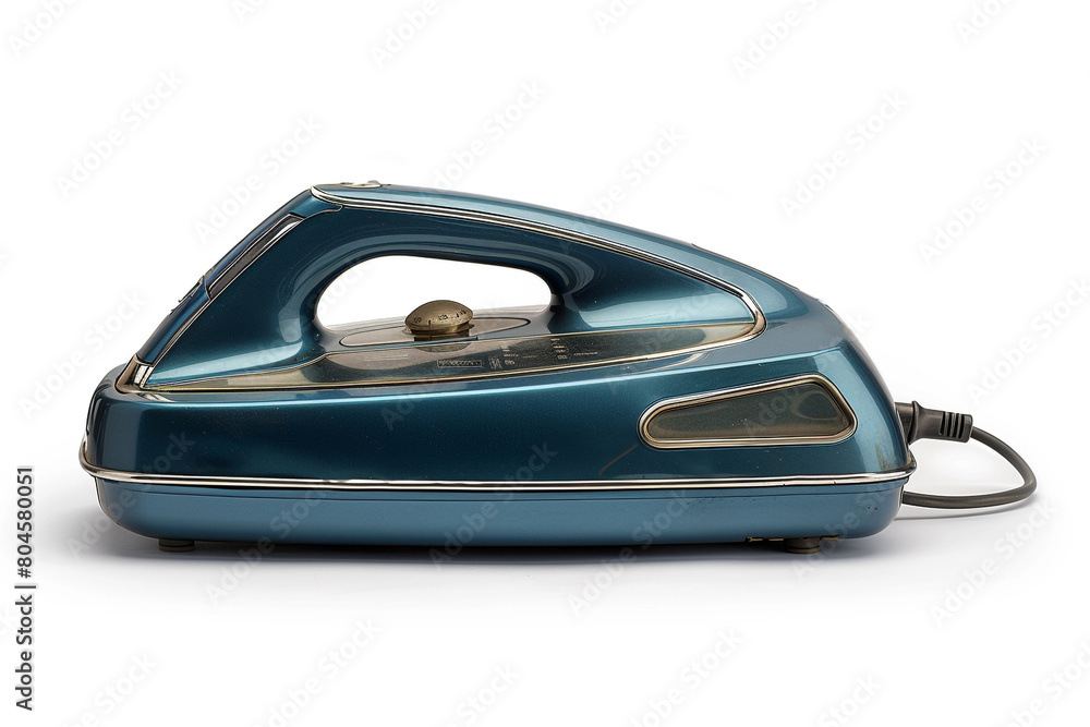 One modern electric iron isolated on white. One modern electric iron isolated on white.