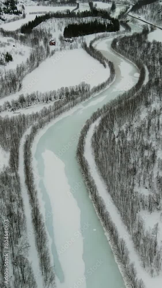 Aerial view of beautiful Norway landscape Aerial view of beautiful Norway landscape