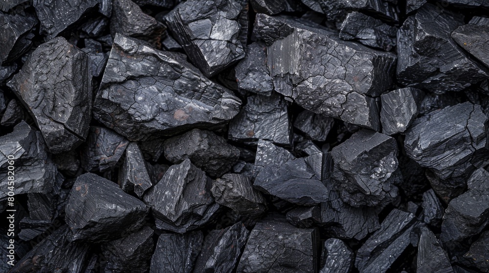 A pile of rocks that are black and gray in color, AI A pile of rocks that are black and gray in color, AI