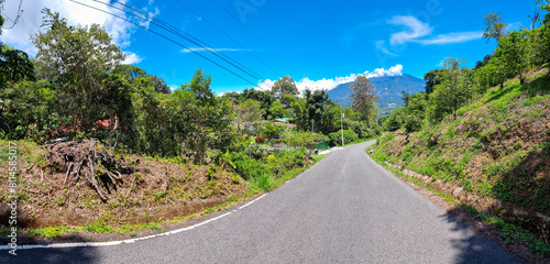 Panama, Boquete, scenic road in the hills