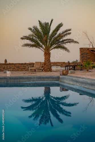 house with pool in the Moroccan desert