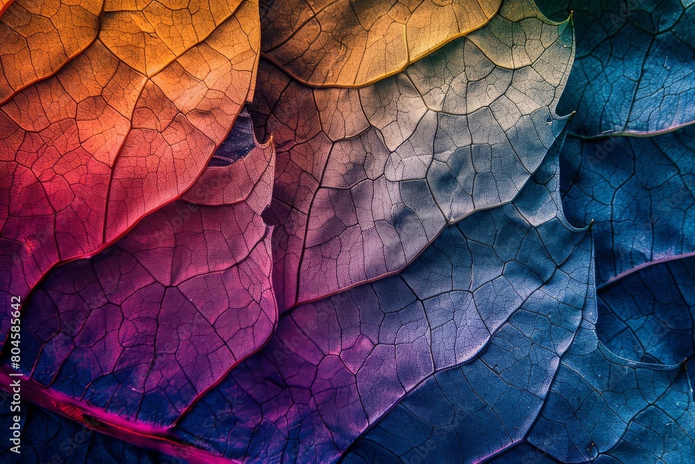 vibrant leaf texture closeup colorful amoled wallpaper abstract digital art