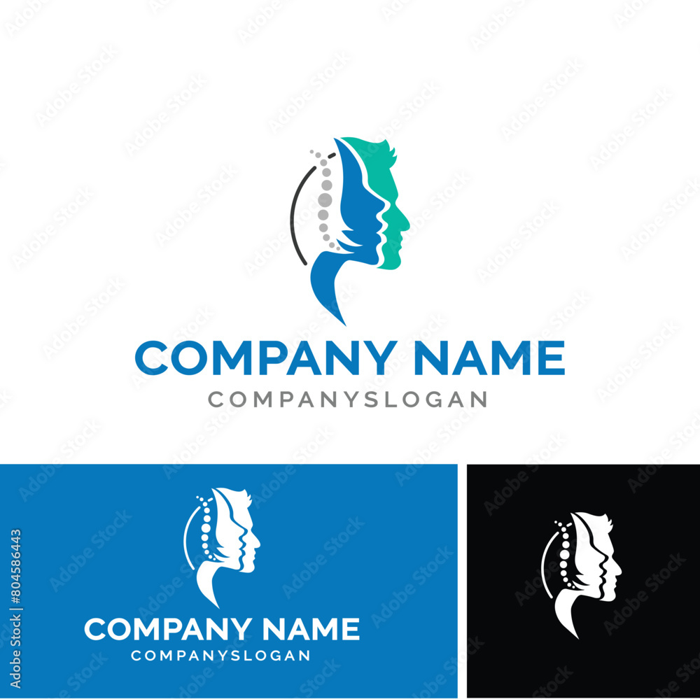 Face logo design, vector logo design, illustration Face logo design, vector logo design, illustration