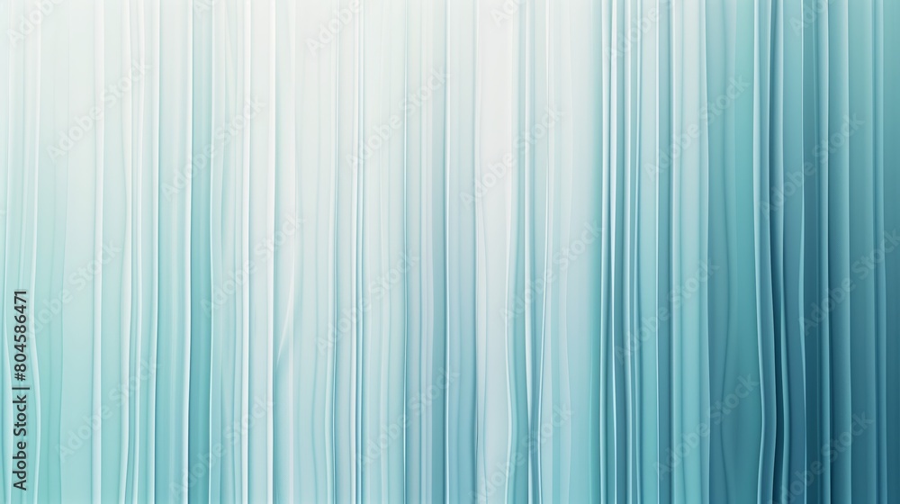Obraz premium A background gradient with vertical lines in light blue, and white colors. An aesthetic background with patterned glass texture.