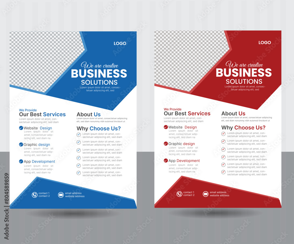 business a4 flyer/proposal/leaflet/ template design business a4 flyer/proposal/leaflet/ template design