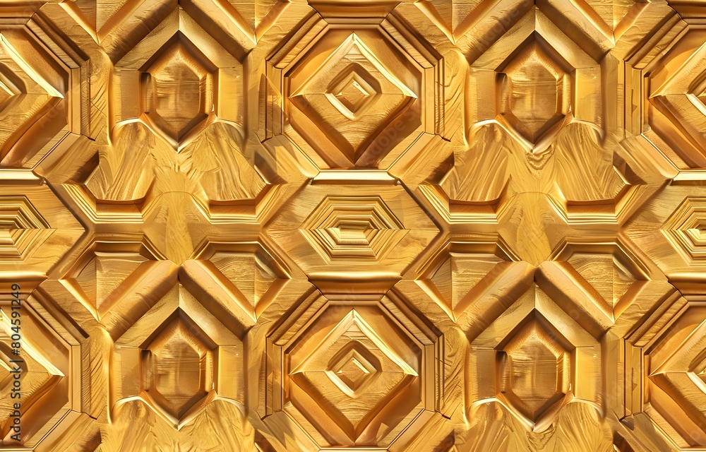 seamless pattern of 3d wood carved texture background with beautiful geometric shapes, golden color, seamless, tileable, seamless pattern of 3d wood carved texture background with beautiful geometric shapes, golden color, seamless, tileable,