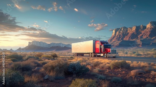 Delivery truck making a stop in a rural area, emphasizing the wide reach and commitment to servicing remote locations, 8K resolution