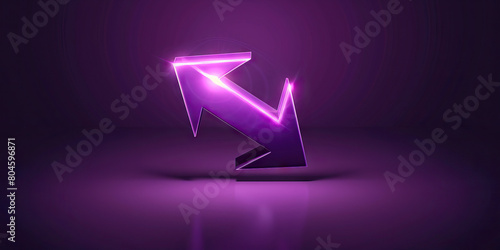 Shame (Dark Purple): A downward-pointing arrow representing a feeling of embarrassment or guilt