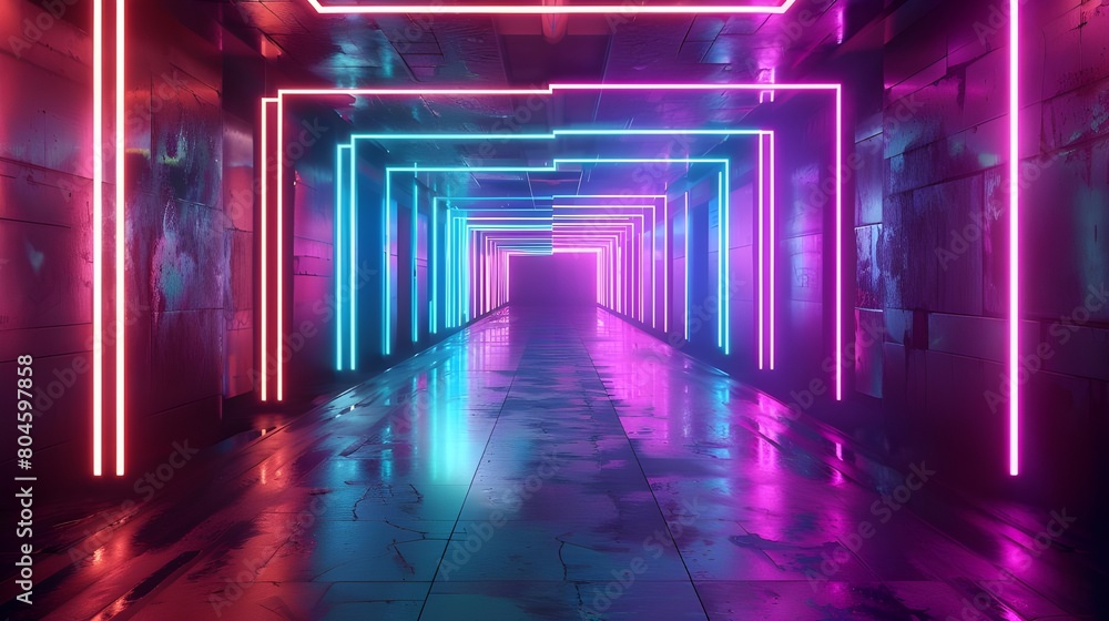 neon bright background