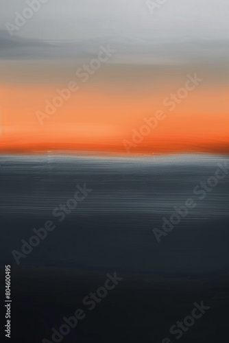 soothing horizontal gradient of charcoal gray and dusk orange  ideal for an elegant abstract background