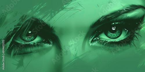 Jealousy (Green): A pair of eyes looking sideways, symbolizing envy and covetousness.