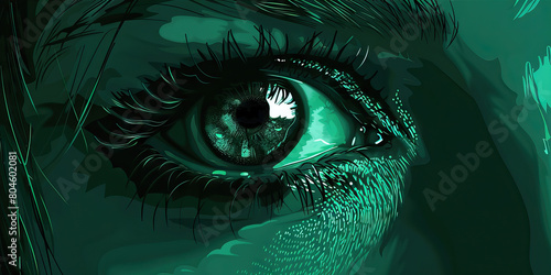 Jealousy (Green): A pair of eyes looking sideways, symbolizing envy and covetousness.