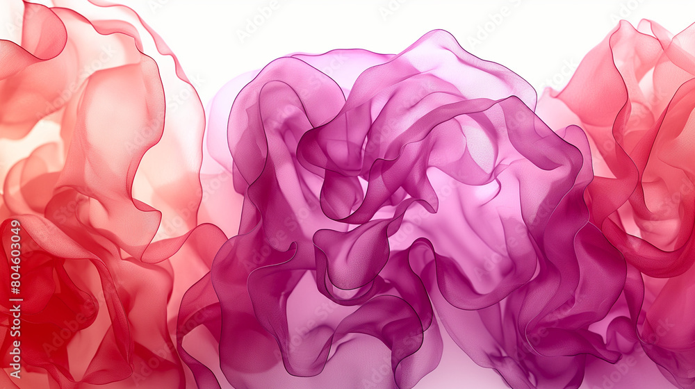 A pink and red fabric with a purple and red swirl A pink and red fabric with a purple and red swirl