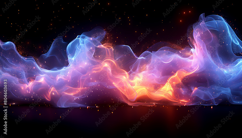 Red, sea-foam, jade and violet Neon effect High quality