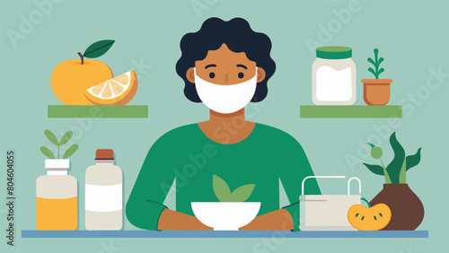 Making face masks at home with natural ingredients avoiding harmful chemicals in storebought products..