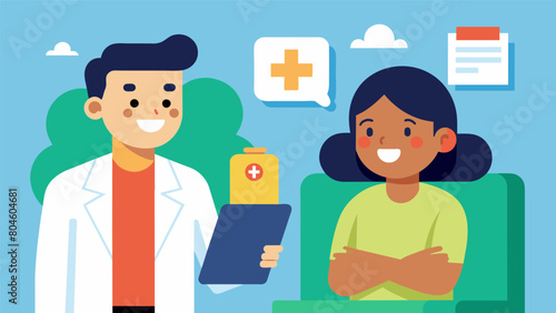 A patient visibly relieved as their the assures them that ketamine therapy is safe and effective..